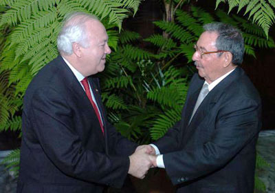 Recibió Raúl Castro a Diputado Español Miguel Ángel Moratinos