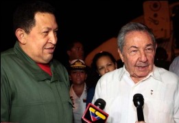 Raúl recibió a Chávez esta madrugada